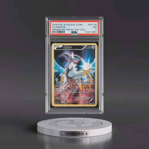 2016 Pokémon XY Black Star Promo #XY116 Arceus - Full Art Mythical Pokemon Collection (PSA 7 NM)