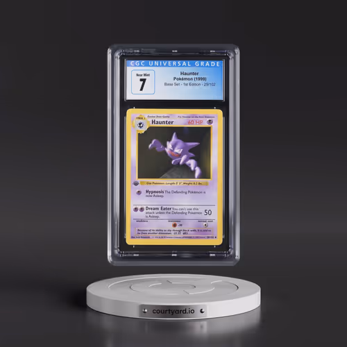 1999 Base Set #29/102 Haunter - 1st Edition 1st Edition (CGC 7 NM)