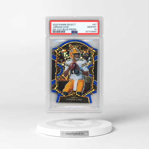 2020 Panini Select #47 Jordan Love - Die-Cut Blue Prizm (PSA 10 GEM MINT)