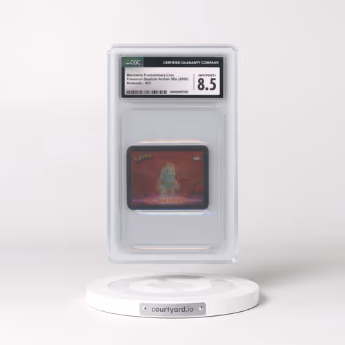 2000 Pokémon Stadium Action 3Ds (2000) - English #22 Machamp Evolutionary Line (CGC 8.5 NM-MT+)