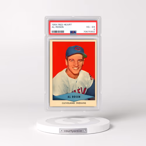 1954 Red Heart Al Rosen (PSA 4 VG-EX)