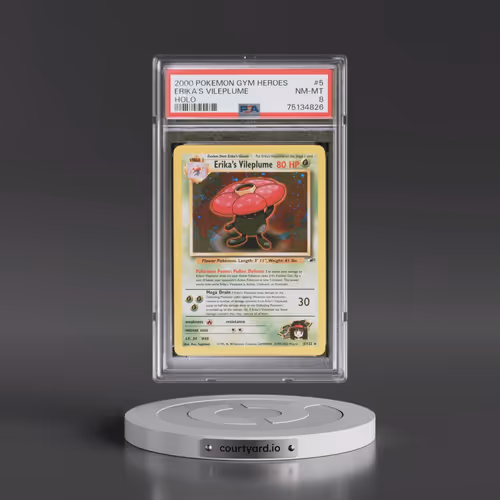 2000 Pokémon Gym Heroes #5 Erika's Vileplume - Holo (PSA 8 NM-MT)