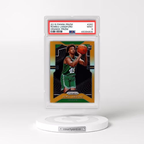 2019 Panini Prizm #260 Romeo Langford - Orange Prizm (PSA 9 MINT)