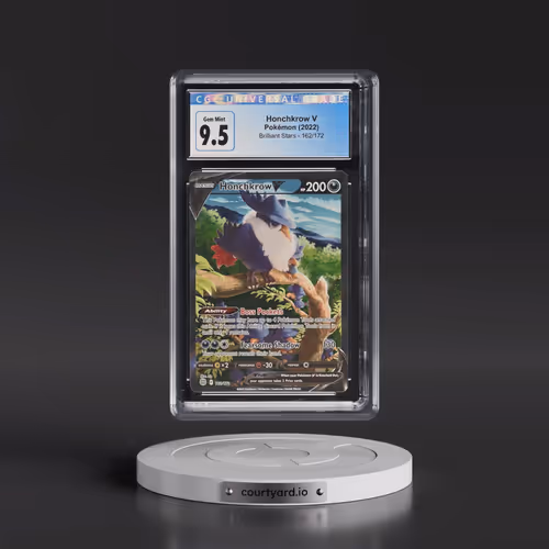 2022 Brilliant Stars #162/172 Honchkrow V - Ultra Rare Holo (CGC 10 GEM MINT)