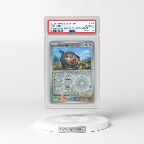 2023 Pokémon Svi EN-Scarlet & Violet #155 Lechonk - Pokemon Center Scarlet & Violet Pre-Order Promo (PSA 10 GEM MINT)