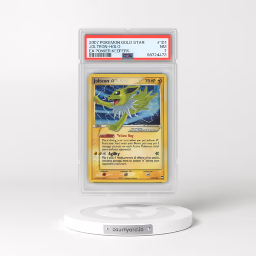 2007 Pokémon EX Power Keepers #101 Jolteon - Holo Gold Star (PSA 7 NM)