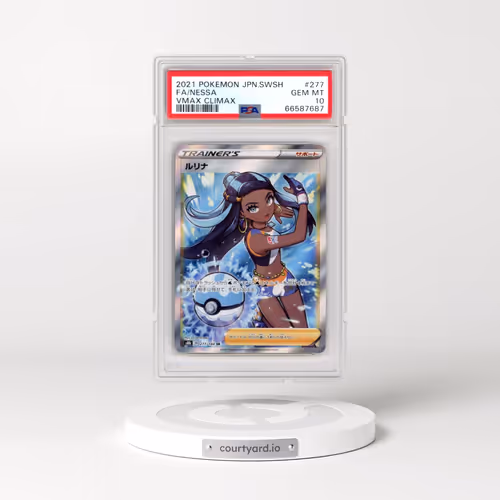 2021 Pokémon Sword & Shield Vmax Climax #277 Nessa - Full Art (PSA 10 GEM MINT)