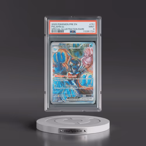 2025 Pokémon Pre EN-Prismatic Evolutions #151 Palafin EX - Holo Special Illustration Rare (PSA 9 MIN