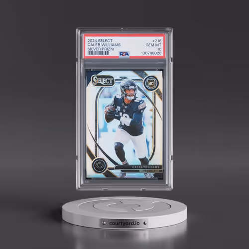 2024 Panini Select #216 Caleb Williams - Silver Prizm (PSA 10 GEM MINT)