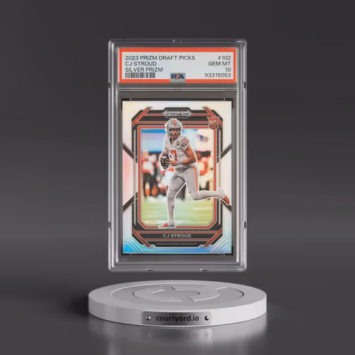 2023 Panini Prizm Draft Picks #102 CJ Stroud - Silver Prizm (PSA 10 GEM MINT)