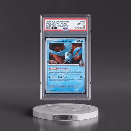 2025 Pokémon Dri EN-Destined Rivals #051 Team Rocket's Articuno - Best Buy Exclusive (PSA 10 GEM MIN