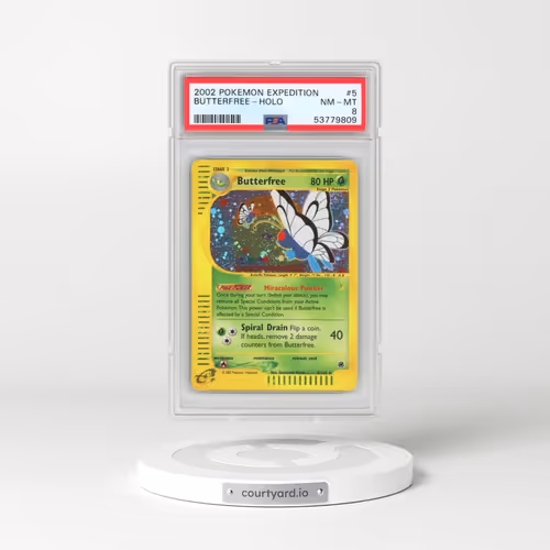 2002 Pokémon Expedition #5 Butterfree - Holo (PSA 8 NM-MT)