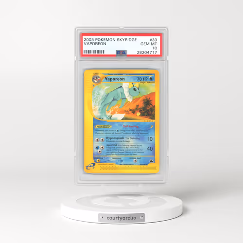 2003 Pokémon Skyridge #33 Vaporeon (PSA 10 GEM MINT)