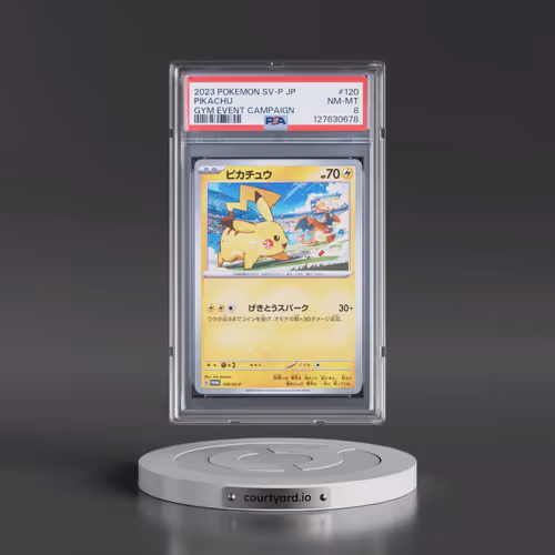 2023 Pokémon SV-P Promo #120 Pikachu - Gym Event Campaign (PSA 8 NM-MT)