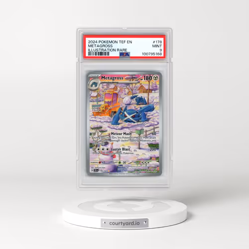 2024 Pokémon Tef EN-Temporal Forces #178 Metagross - Illustration Rare (PSA 9 MINT)