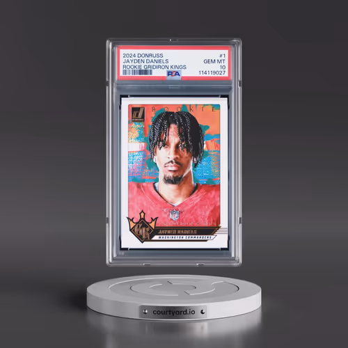 2024 Panini Donruss Rookie Gridiron Kings #1 Jayden Daniels (PSA 10 GEM MINT)
