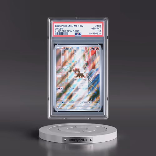 2025 Pokémon Meg EN-Mega Evolution #139 Litleo - Illustration Rare (PSA 10 GEM MINT)