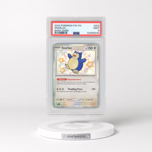 2024 Pokémon Paf EN-Paldean Fates #202 Snorlax - Shiny Rare (PSA 9 MINT)