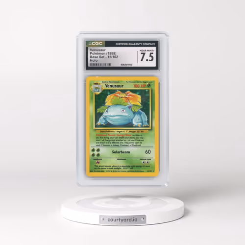 1999 Base Set #15/102 Venusaur - Holo (CGC 7.5 NM+)