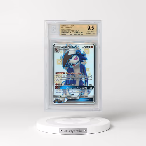 2019 Hidden Fates #SV66 Lycanroc GX - Holo (BGS 9.5 GEM MINT)