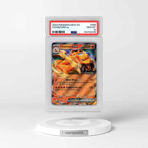2023 Pokémon Mew EN-151 #006 Charizard EX - Holo (PSA 10 GEM MINT)