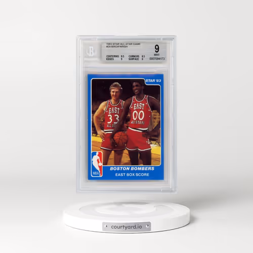 1983 Star All-Star Game #29 Larry Bird/Robert Parish (BGS 9 MINT)