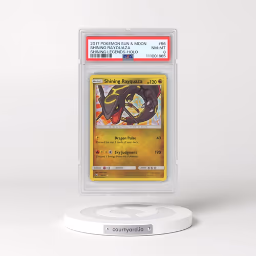 2017 Pokémon Sun & Moon Shining Legends #56 Shining Rayquaza - Holo Holo (PSA 8 NM-MT)