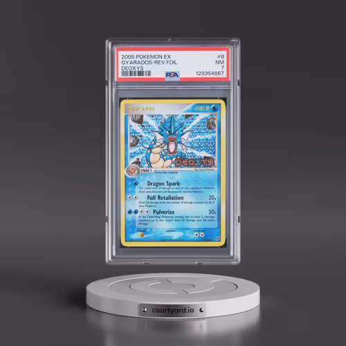 2005 Pokémon EX Deoxys #8 Gyarados - Reverse Foil (PSA 7 NM)