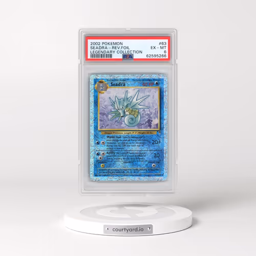 2002 Pokémon Legendary Collection #63 Seadra - Reverse Foil (PSA 6 EX-MT)