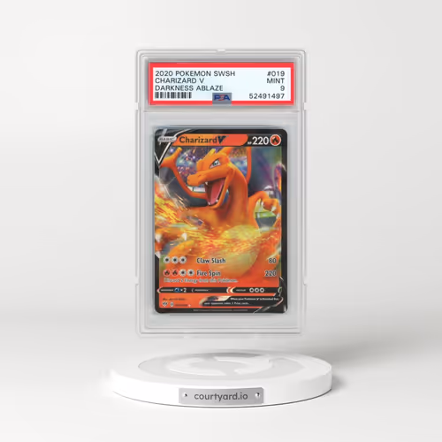 2020 Pokémon Sword & Shield Darkness Ablaze #019 Charizard V - Holo (PSA 9 MINT)