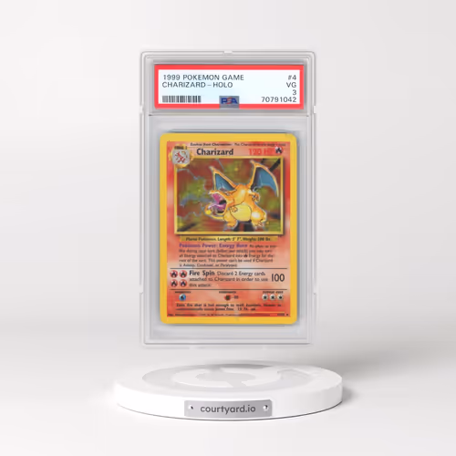 1999 Pokémon Game #4 Charizard - Holo (PSA 3 VG)