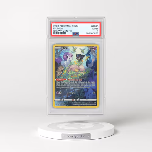 2023 Pokémon Sword and Shield Crown Zenith #GG10 Mew - Full Art (PSA 9 MINT)