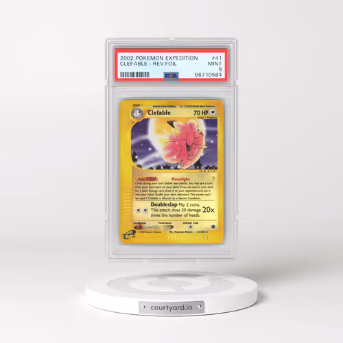 2002 Pokémon Expedition #41 Clefable - Reverse Foil (PSA 9 MINT)