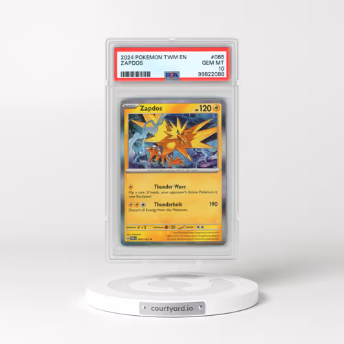 2024 Pokémon Twm EN-Twilight Masquerade #065 Zapdos (PSA 10 GEM MINT)