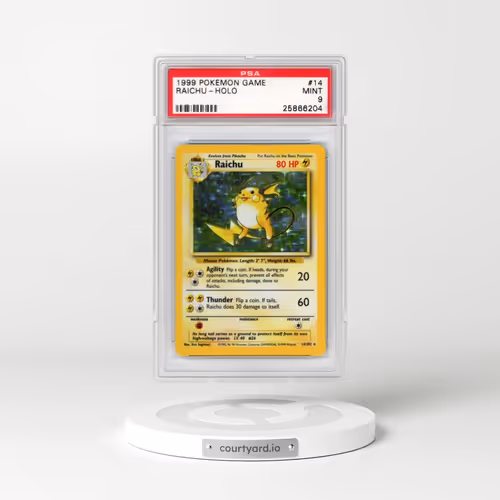 1999 Pokémon Game #14 Raichu - Holo (PSA 9 MINT)