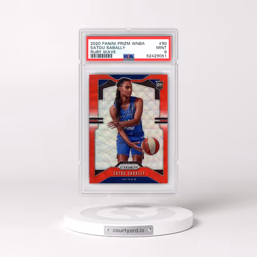 2020 Panini Prizm WNBA #90 Satou Sabally - Ruby Wave (PSA 9 MINT)