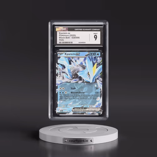 2025 Black Bolt - BLK EN #028/086 Kyurem ex - Holo (CGC 9 MINT)