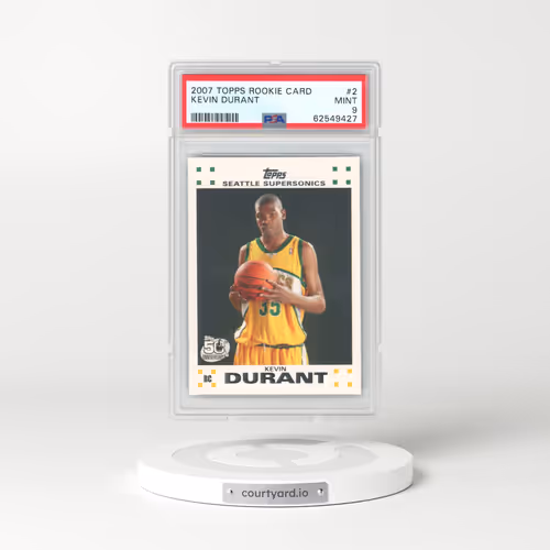 2007 Topps Rookie Card #2 Kevin Durant (PSA 9 MINT)