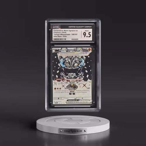 2024 Twilight Masquerade - TWM EN #199/167 Cornerstone Mask Ogerpon ex - Ultra Rare Holo (CGC 9.5 MI