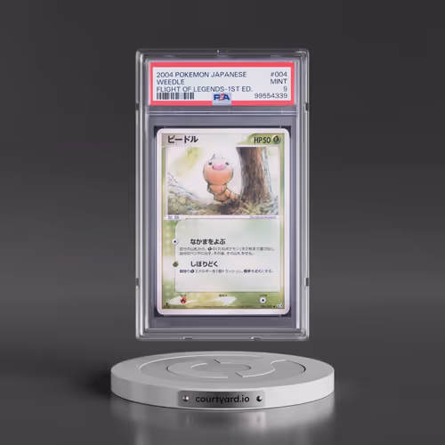 2004 Pokémon Flight of Legends #004 Weedle - 1st Edition (PSA 9 MINT)