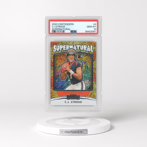 2023 Panini Contenders Supernatural #4 CJ Stroud (PSA 10 GEM MINT)