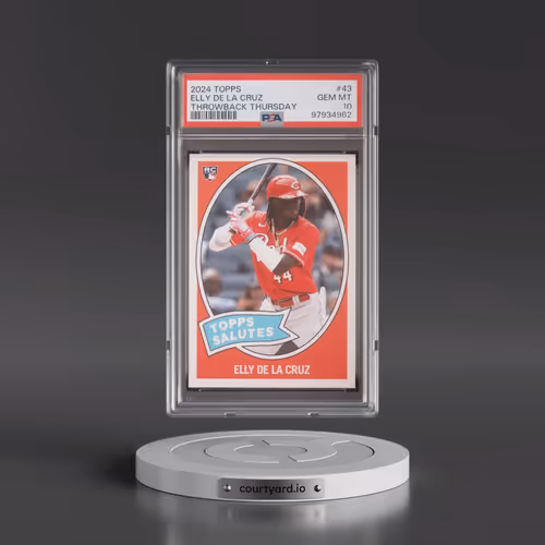 2024 Topps Throwback Thursday #43 Elly de La Cruz (PSA 10 GEM MINT)