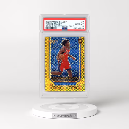 2020 Panini Select Rookie Selections #7 Tyrese Maxey - Gold (PSA 10 GEM MINT)