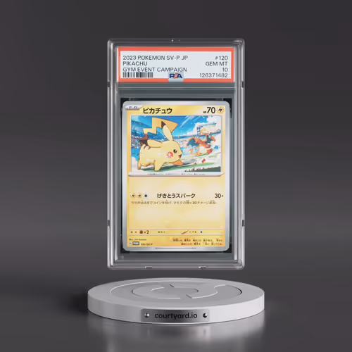 2023 Pokémon SV-P Promo #120 Pikachu - Gym Event Campaign (PSA 10 GEM MINT)