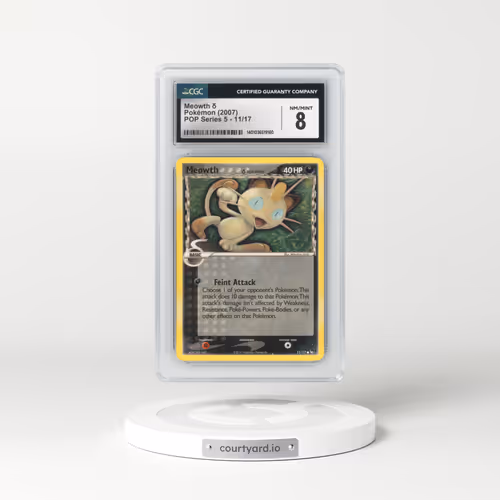 2007 POP Series 5 #11/17 Meowth δ (CGC 8 NM-MT)