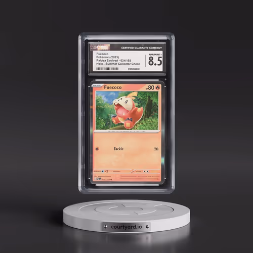 2023 Paldea Evolved #034/193 Fuecoco - Holo Summer Collector Chest (CGC 8.5 NM-MT+)
