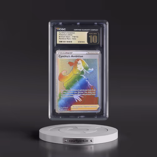 2022 Brilliant Stars #178/172 Cynthia's Ambition - Rainbow Rare Holo (CGC 10 PRISTINE)