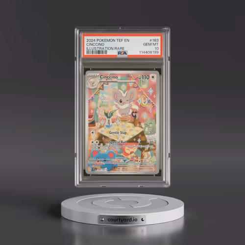 2024 Pokémon Tef EN-Temporal Forces #183 Cinccino - Illustration Rare (PSA 10 GEM MINT)