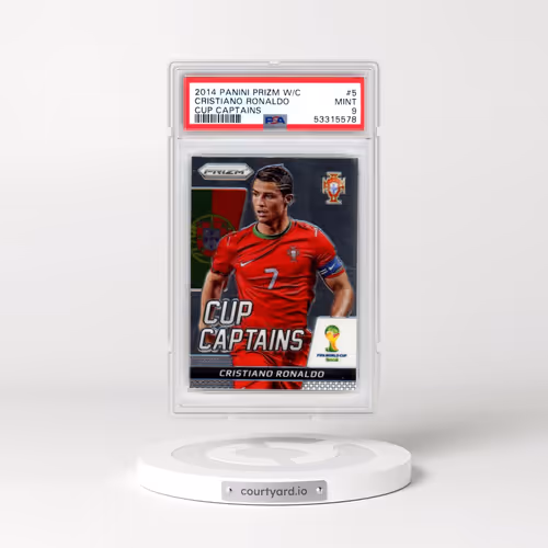 2014 Panini Prizm World Cup Cup Captains #5 Cristiano Ronaldo (PSA 9 MINT)