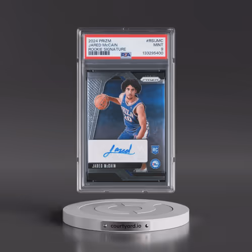 2024 Panini Prizm Rookie Signatures #RSIJMC Jared McCain (PSA 9 MINT)